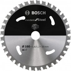 Diskinio pjūklo diskas plienui BOSCH 136x20x1,6/1,2mm 30T
