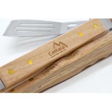 Grilio įrankių rinkinys Cattara Wood – 3 vnt. 1