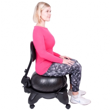 Kėdė su kamuoliu pusiausvyros lavinimui inSPORTline G-Chair