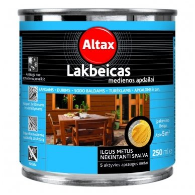 Lakbeicas medienos apdailai Altax, 0,25L
