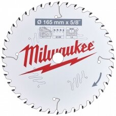 Medžio pjovimo diskas MILWAUKEE 165x15,87x1,6 40ATB