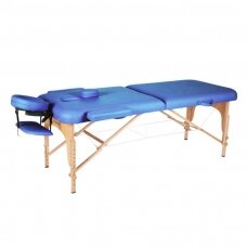 Mobilus medinis masažo stalas 2 dalių Spartan Bett Wood - Blue