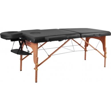 Mobilus medinis masažo stalas 2 dalių inSPORTline Taisage - Brown 1