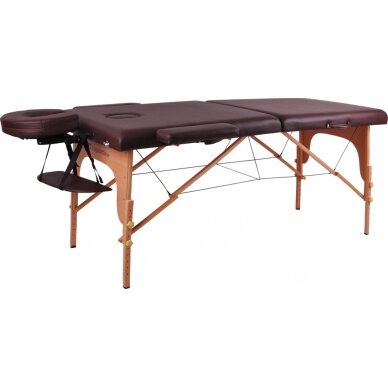 Mobilus medinis masažo stalas 2 dalių inSPORTline Taisage - Brown 2