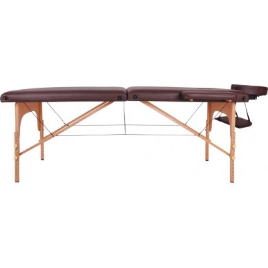 Mobilus medinis masažo stalas 2 dalių inSPORTline Taisage - Brown 3