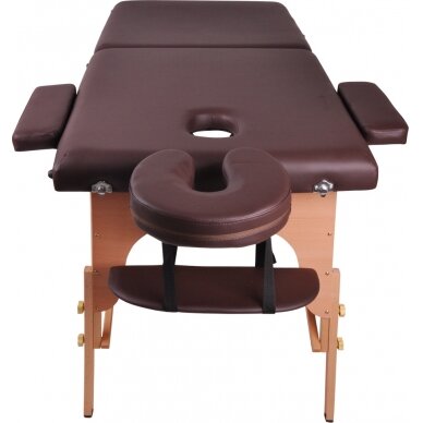 Mobilus medinis masažo stalas 2 dalių inSPORTline Taisage - Brown 4