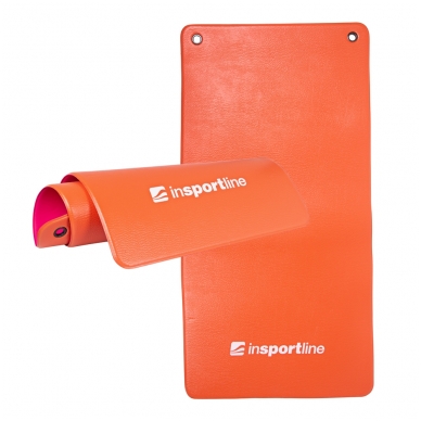 Neslystantis kilimėlis aerobikai inSPORTline Aero Advance 120x60x0,9cm - Orange-Pink 1