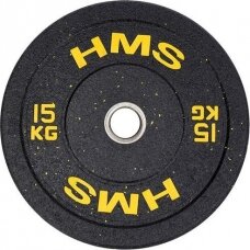 Olimpinis svoris HMS HTBR15, 15kg, geltonas