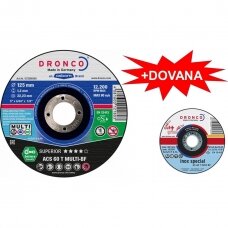 Pjovimo diskas DRONCO ACS 46/ ACS 60 T MULTI T41 (125 x 1,2 x 22,23) + DOVANA D1123270100