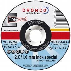 Pjovimo diskas DRONCO AS 60 T/ AS 46 T INOX FreeCut T41 (115 x 2/1 x 22,23)