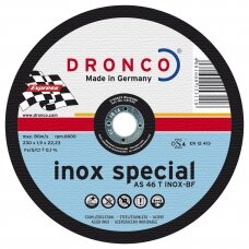 Pjovimo diskas DRONCO AS46 T INOX T41 (125 x 1,6 x 22,23)