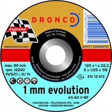 Pjovimo diskas DRONCO AS60V T41 (125 x 1,0 x 22,23)