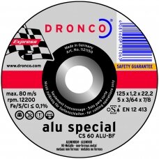 Pjovimo diskas DRONCO CS60 ALU T41 (125 x 1,2 x 22,23)
