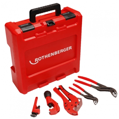 Rankinių įrankių rinkinys ROTHENBERGER ROCASE dėžėje 1