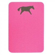 Sėdėjimo kilimėlis Yate Horse, 400x285x10mm, rožinis/pilkas
