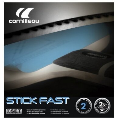 Stalo teniso raketės klijavimo paklotės Cornilleau Stick Fast (2 vnt.)
