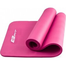 Treniruočių kilimėlis EB Fit NBR, 180x60x1,5cm, rožinis, su krepšiu