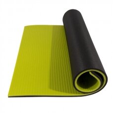 Treniruočių kilimėlis Yate, 85x61x1.4cm, elastingas, žalias-pilkas