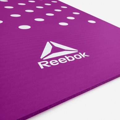Treniruočių kilimėlis Reebok Spots 7 mm, violetinis 3