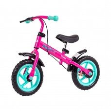 Vaikiškas balansinis dviratukas (iki 36 kg) Worker Toucan - Pink